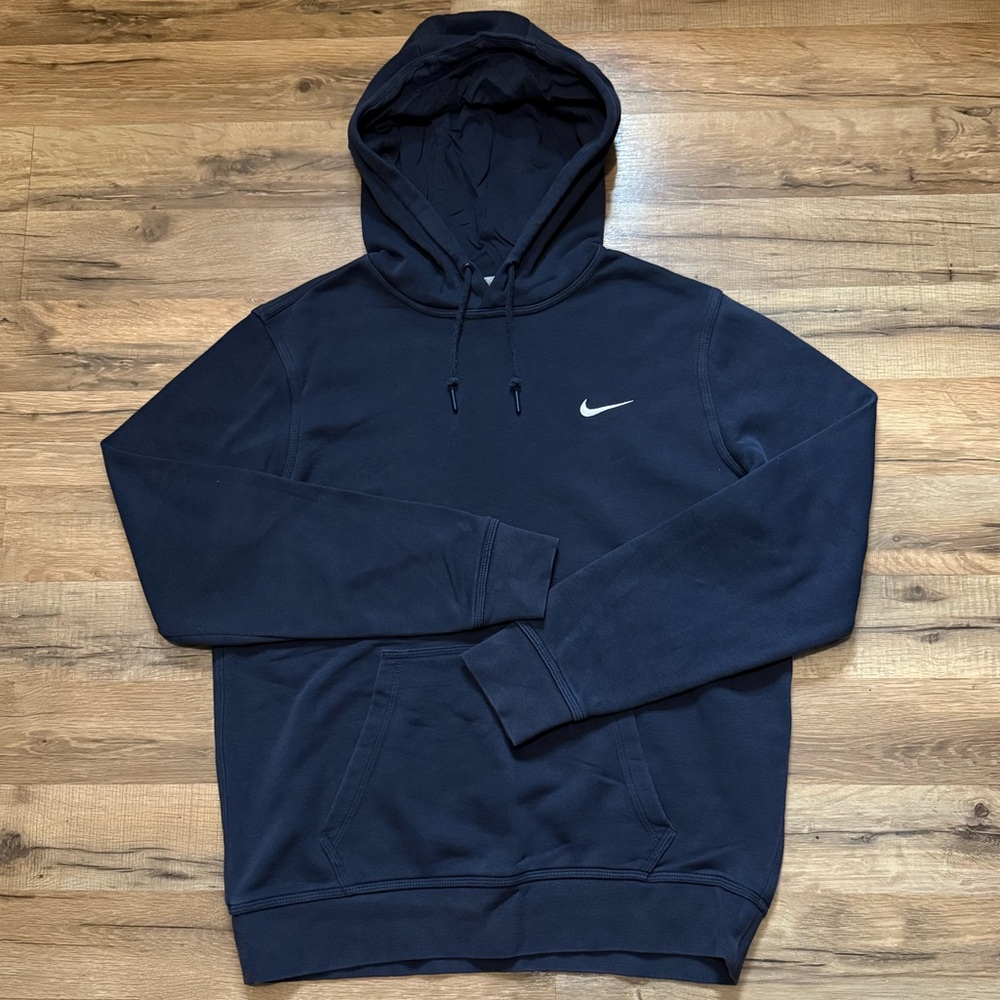 2014 Nike Solo Swoosh Navy Blue Hoodie Sweatshirt